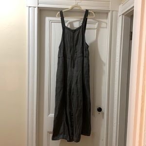 Free People fun grey linen jumpsuit- size L